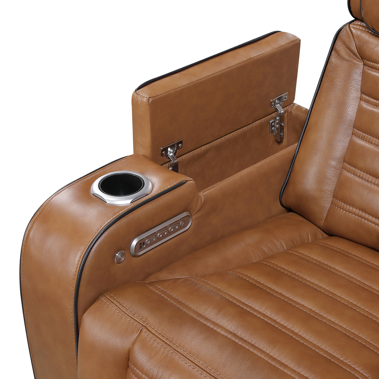 Cyber Brown 2-Piece Power Reclining Living Room Set from Homelegance - Luna Furniture