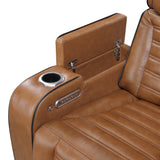 Cyber Brown 2-Piece Power Reclining Living Room Set from Homelegance - Luna Furniture