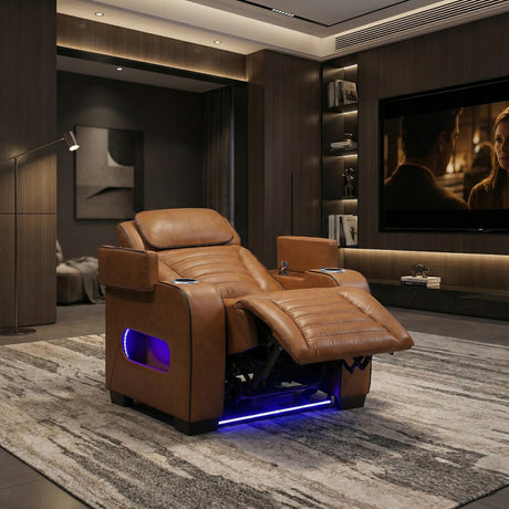 Cyber Brown Power Reclining Living Room Set from Homelegance - Luna Furniture