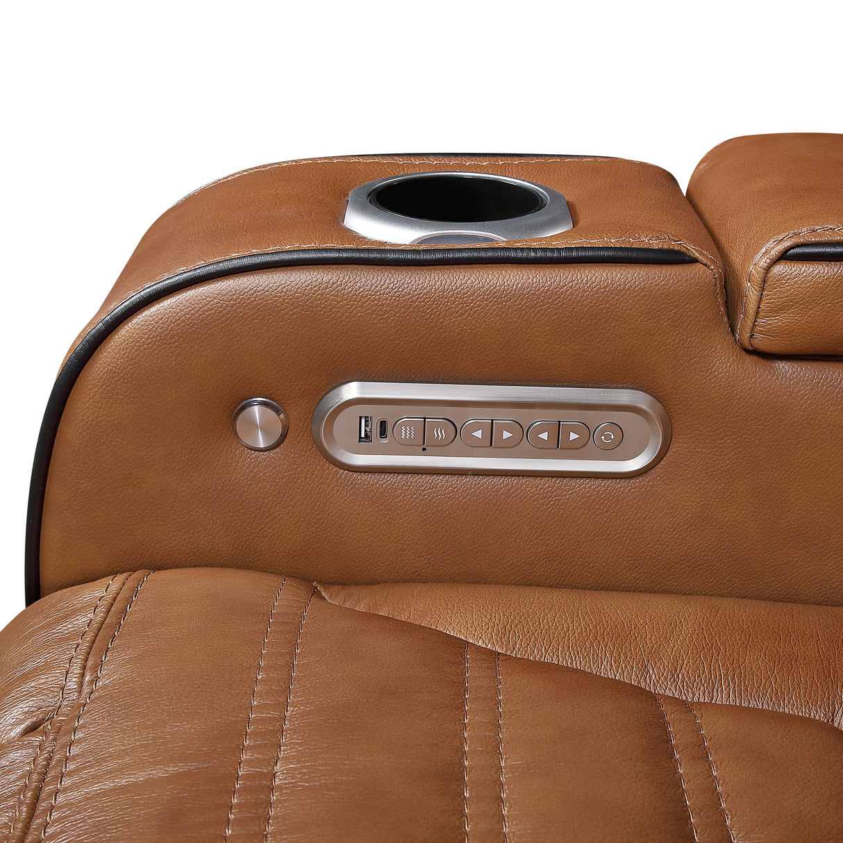 Cyber Brown 2-Piece Power Reclining Living Room Set from Homelegance - Luna Furniture