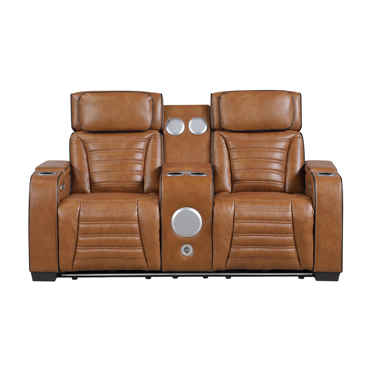 Cyber Brown 2-Piece Power Reclining Living Room Set from Homelegance - Luna Furniture