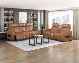Phyllis Light Gray 2-Piece Reclining Living Room Set from Homelegance - Luna Furniture