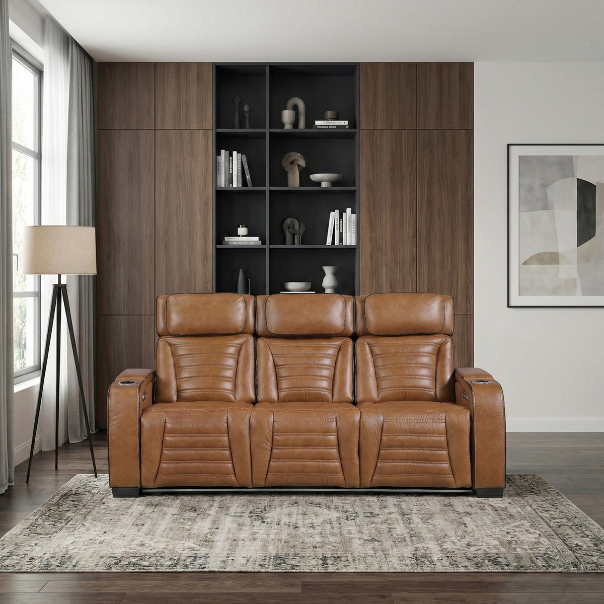 Phyllis Light Gray 2-Piece Reclining Living Room Set from Homelegance - Luna Furniture