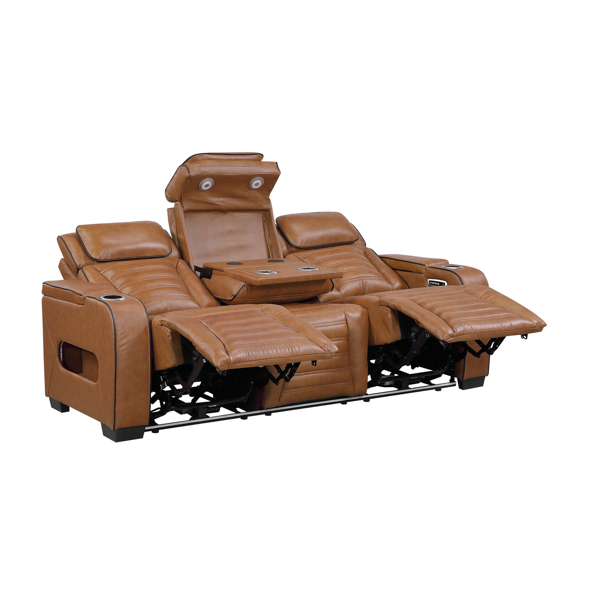 Phyllis Light Gray 2-Piece Reclining Living Room Set from Homelegance - Luna Furniture