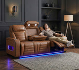 Phyllis Light Gray 2-Piece Reclining Living Room Set from Homelegance - Luna Furniture