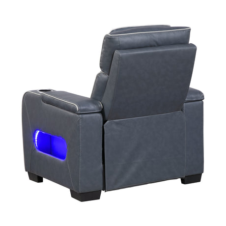 Cyber Blue 2-Piece Power Reclining Living Room Set from Homelegance - Luna Furniture
