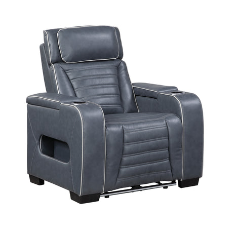 Cyber Blue 2-Piece Power Reclining Living Room Set from Homelegance - Luna Furniture