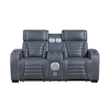 Cyber Blue 2-Piece Power Reclining Living Room Set from Homelegance - Luna Furniture