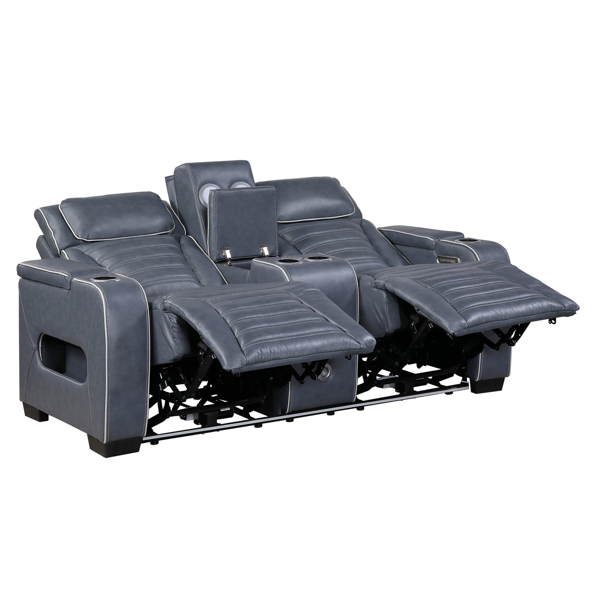 Cyber Blue 2-Piece Power Reclining Living Room Set from Homelegance - Luna Furniture