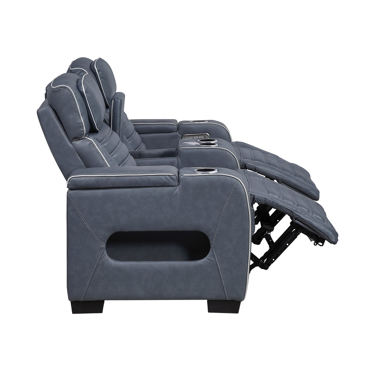 Cyber Blue 2-Piece Power Reclining Living Room Set from Homelegance - Luna Furniture