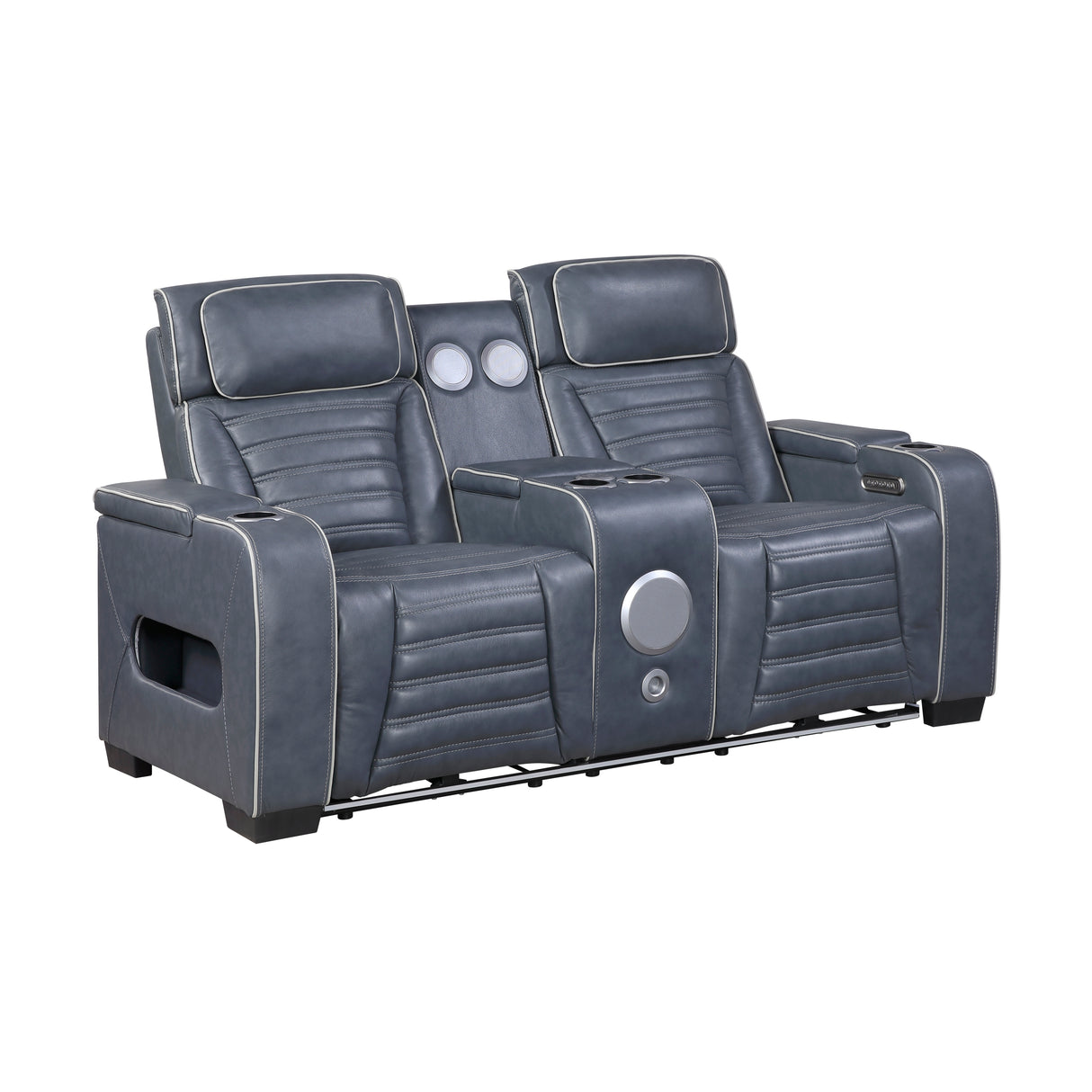 Cyber Blue 2-Piece Power Reclining Living Room Set from Homelegance - Luna Furniture