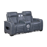 Cyber Blue 2-Piece Power Reclining Living Room Set from Homelegance - Luna Furniture