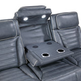 Cyber Blue 2-Piece Power Reclining Living Room Set from Homelegance - Luna Furniture