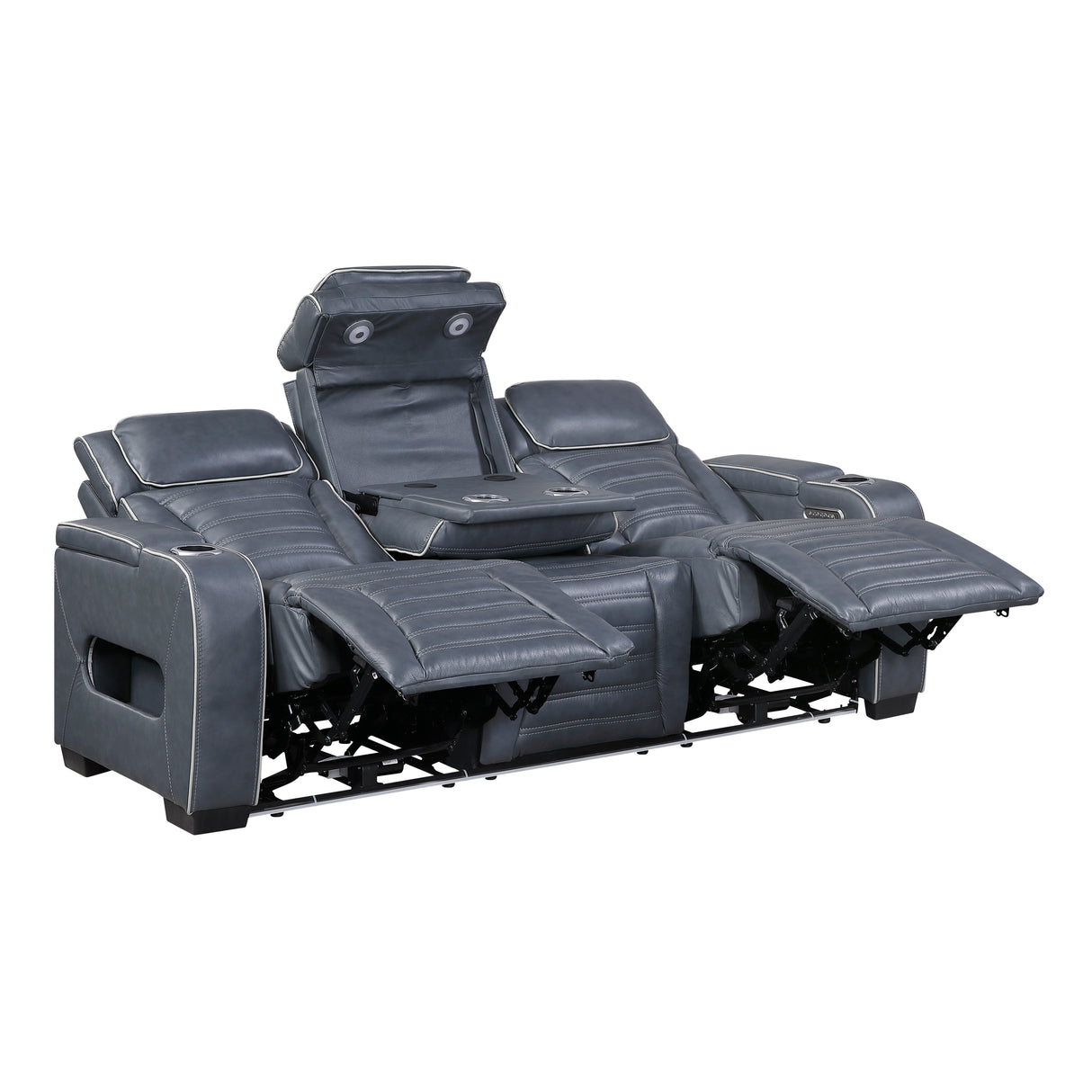 Cyber Blue 2-Piece Power Reclining Living Room Set from Homelegance - Luna Furniture