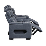 Cyber Blue 2-Piece Power Reclining Living Room Set from Homelegance - Luna Furniture