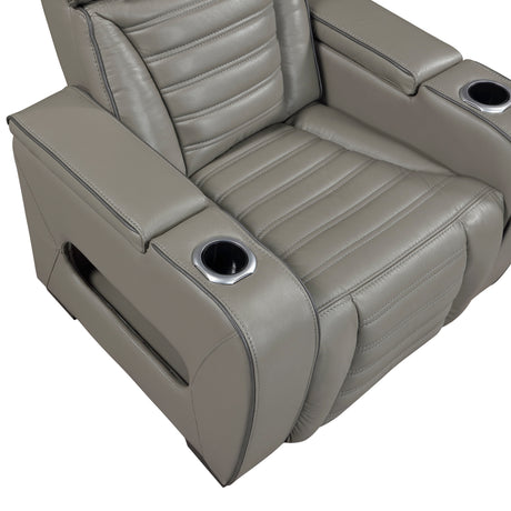 Cyber Gray Power Reclining Living Room Set from Homelegance - Luna Furniture