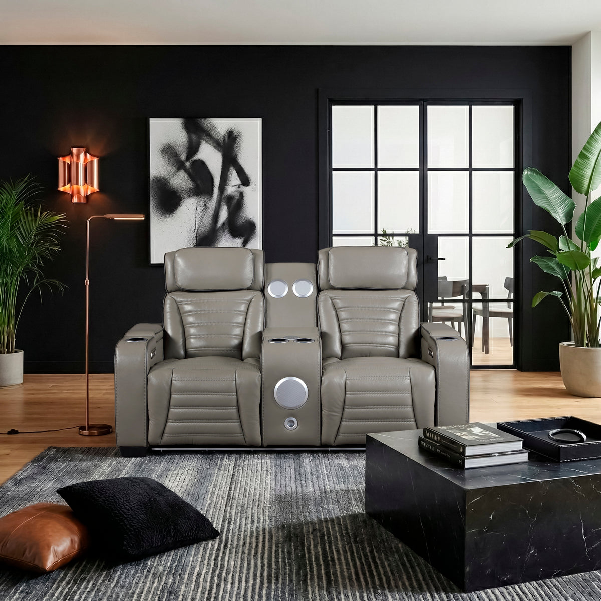 Cyber Gray 2-Piece Power Reclining Living Room Set