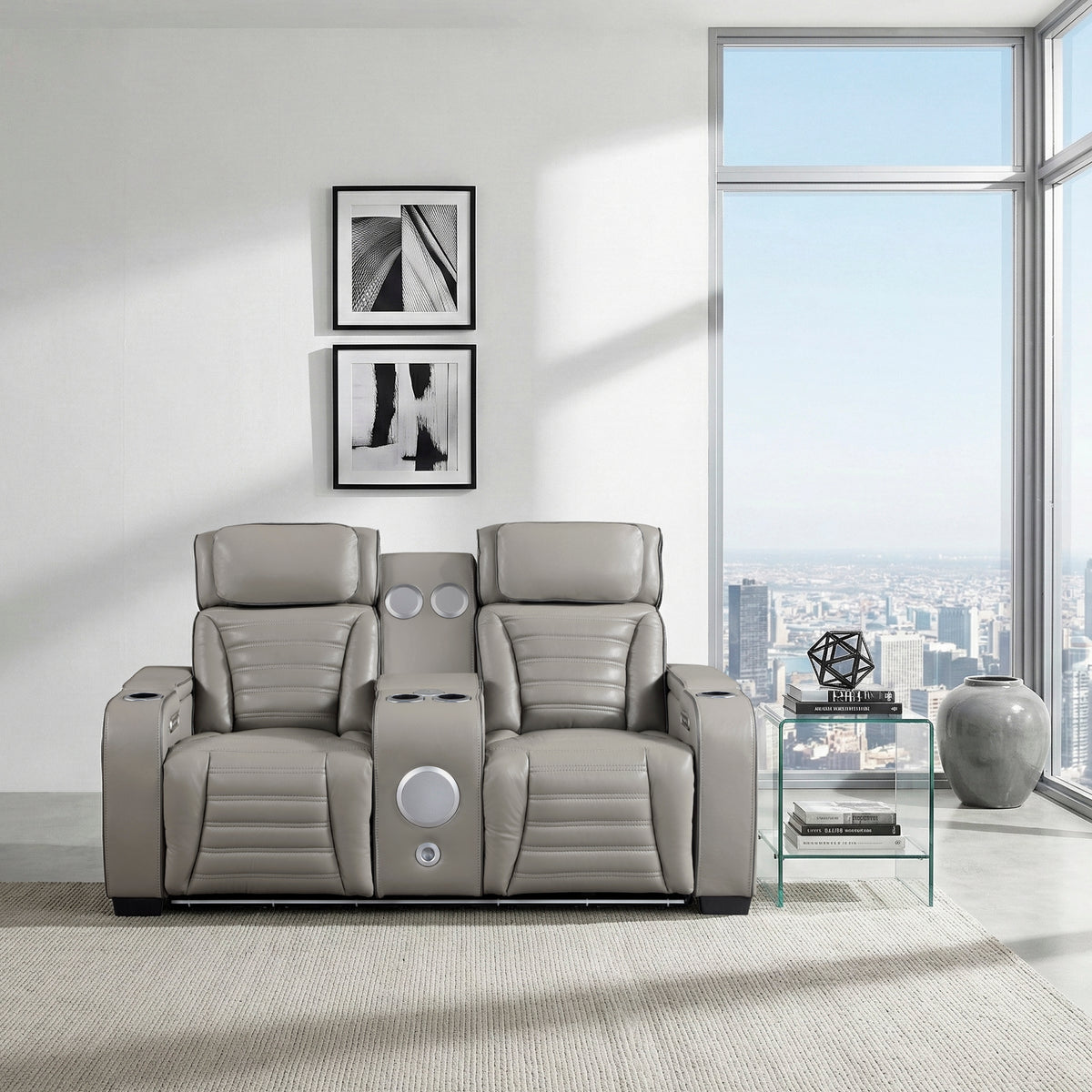 Cyber Gray 2-Piece Power Reclining Living Room Set