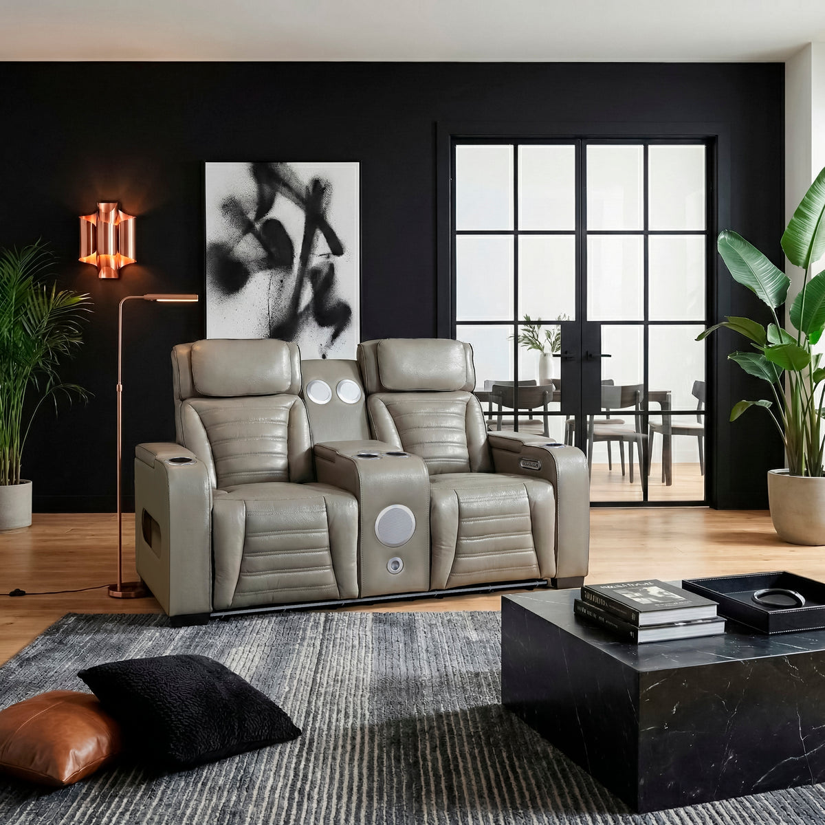 Cyber Gray 2-Piece Power Reclining Living Room Set