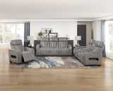 Cyber Gray 2-Piece Power Reclining Living Room Set