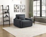 8345DGY-1 Convertible Sleeper Chair with Charging Ports from Homelegance - Luna Furniture
