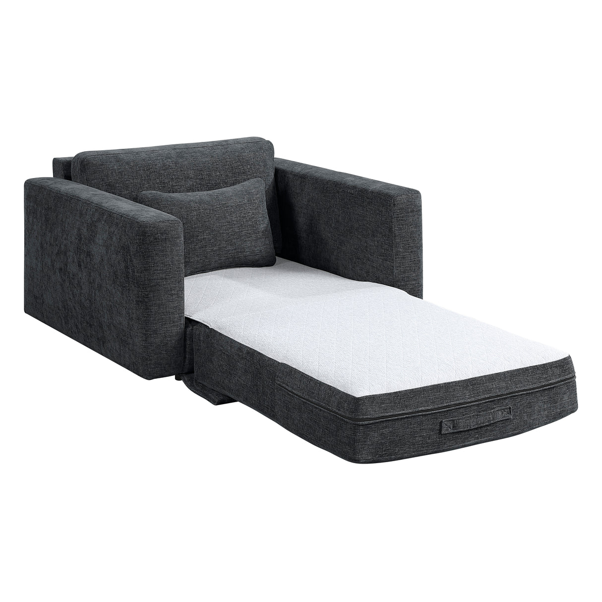 8345DGY-1 Convertible Sleeper Chair with Charging Ports from Homelegance - Luna Furniture