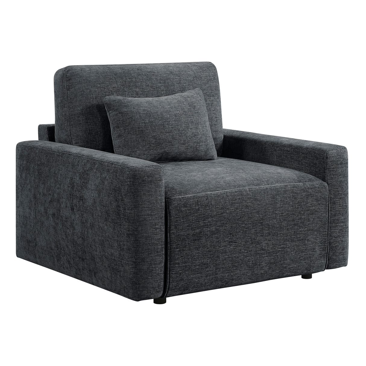 8345DGY-1 Convertible Sleeper Chair with Charging Ports from Homelegance - Luna Furniture