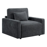 8345DGY-1 Convertible Sleeper Chair with Charging Ports from Homelegance - Luna Furniture