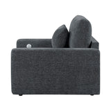 8345DGY-1 Convertible Sleeper Chair with Charging Ports from Homelegance - Luna Furniture