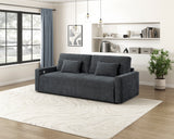 Cumulus Dark Gray Convertible Queen Sleeper Sofa with Charging Ports from Homelegance - Luna Furniture