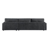 Cumulus Dark Gray Convertible Queen Sleeper Sofa with Charging Ports from Homelegance - Luna Furniture