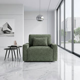 8345GRN-1 Convertible Sleeper Chair with Charging Ports from Homelegance - Luna Furniture
