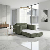 8345GRN-1 Convertible Sleeper Chair with Charging Ports from Homelegance - Luna Furniture