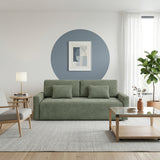 Cumulus Green Convertible Queen Sleeper Sofa with Charging Ports from Homelegance - Luna Furniture