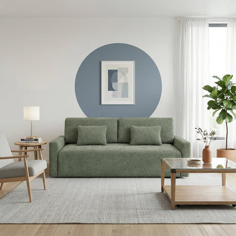 8345GRN-3 Convertible Queen Sleeper Sofa with Charging Ports from Homelegance - Luna Furniture