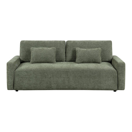 Cumulus Green 2-Piece Convertible RAF Sleeper Sectional from Homelegance - Luna Furniture