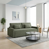 Cumulus Green Convertible Queen Sleeper Sofa with Charging Ports from Homelegance - Luna Furniture