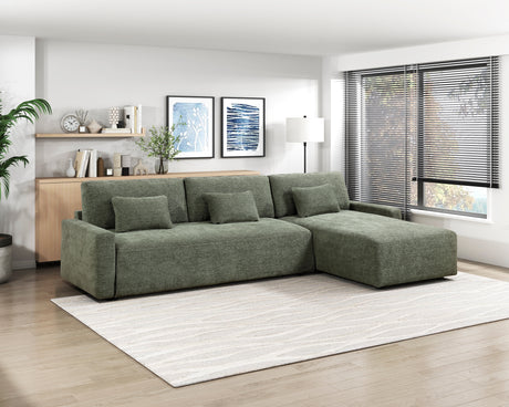 Cumulus Green Convertible Sleeper Chair with Charging Ports from Homelegance - Luna Furniture