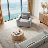 8345GRY-1 Convertible Sleeper Chair with Charging Ports from Homelegance - Luna Furniture