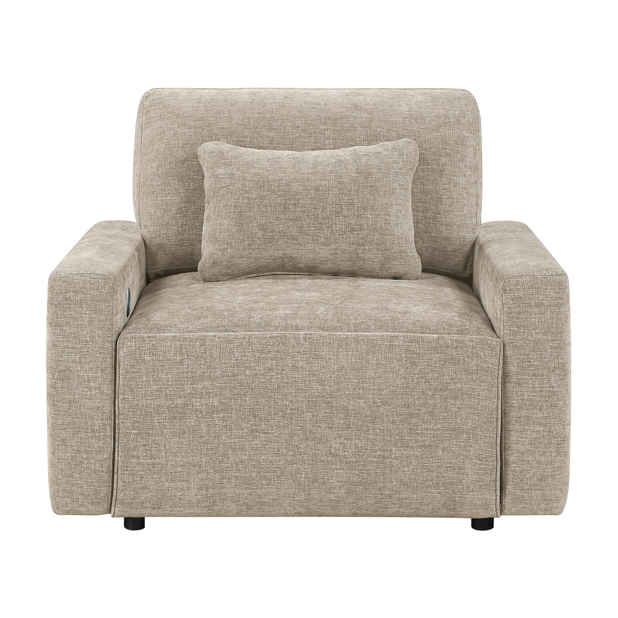 8345TPE-1 Convertible Sleeper Chair with Charging Ports from Homelegance - Luna Furniture