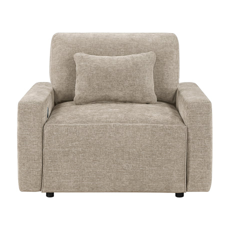 8345TPE-1 Convertible Sleeper Chair with Charging Ports from Homelegance - Luna Furniture