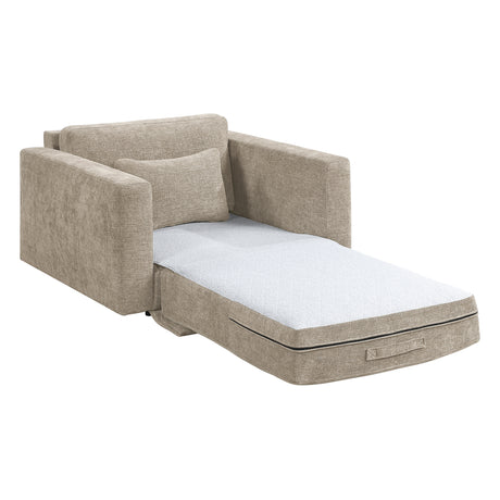 8345TPE-1 Convertible Sleeper Chair with Charging Ports from Homelegance - Luna Furniture
