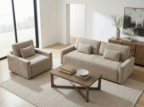 8345TPE-1 Convertible Sleeper Chair with Charging Ports from Homelegance - Luna Furniture