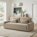 Cumulus Taupe 2-Piece Right Side Chaise Sectional with Convertible Queen Sleeper from Homelegance - Luna Furniture