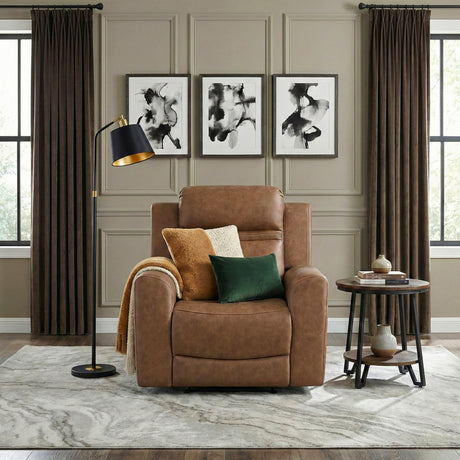 Hearth Brown Reclining Chair from Homelegance - Luna Furniture