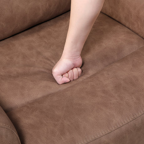Hearth Brown Double Reclining Loveseat with Center Console from Homelegance - Luna Furniture