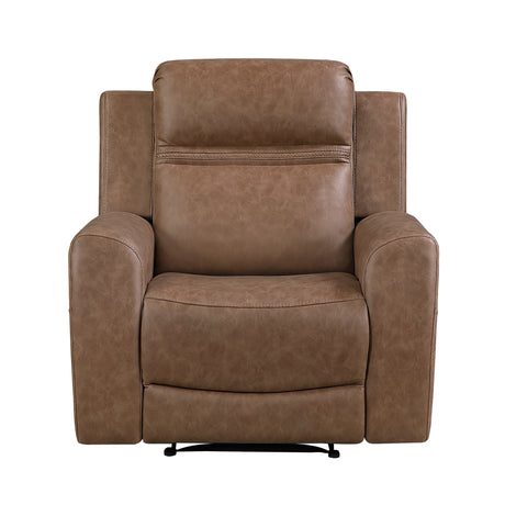 Hearth Brown Reclining Chair from Homelegance - Luna Furniture