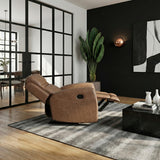 Hearth Brown Reclining Chair from Homelegance - Luna Furniture