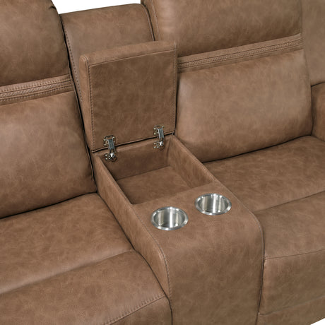 Hearth Brown Reclining Living Room Set from Homelegance - Luna Furniture