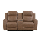Hearth Charcoal Reclining Chair from Homelegance - Luna Furniture